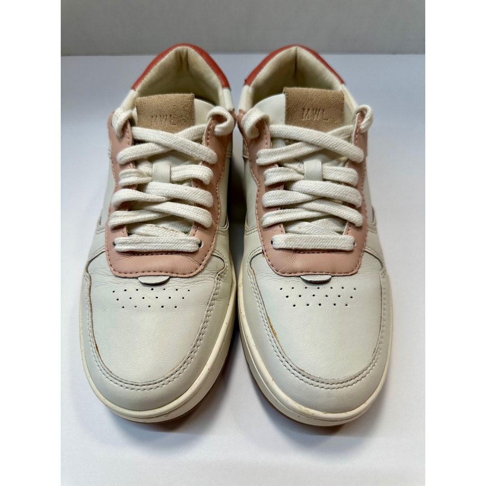 Madewell Sidewalk Low Top Parchment Multi Leather Sneaker MC289 Womens Size 8